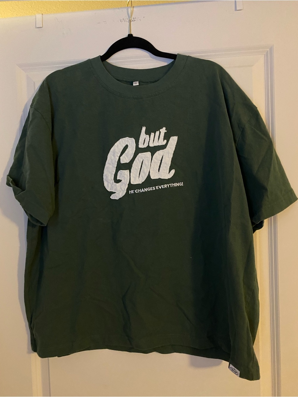 Green 'but God' Graphic Tee
